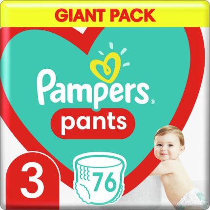 PAMPERS PANTS ΜΕΓ 3 2X76 GP