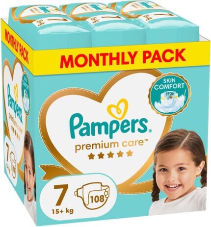 PAMPERS PREMIUM CARE ΜΕΓ 7 1X108 MSB